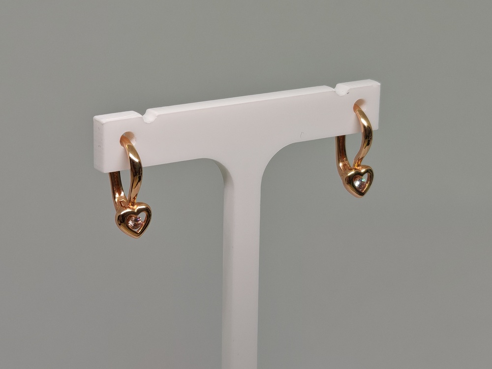 СЕРЬГИ С КАМНЕМ (Au 585)