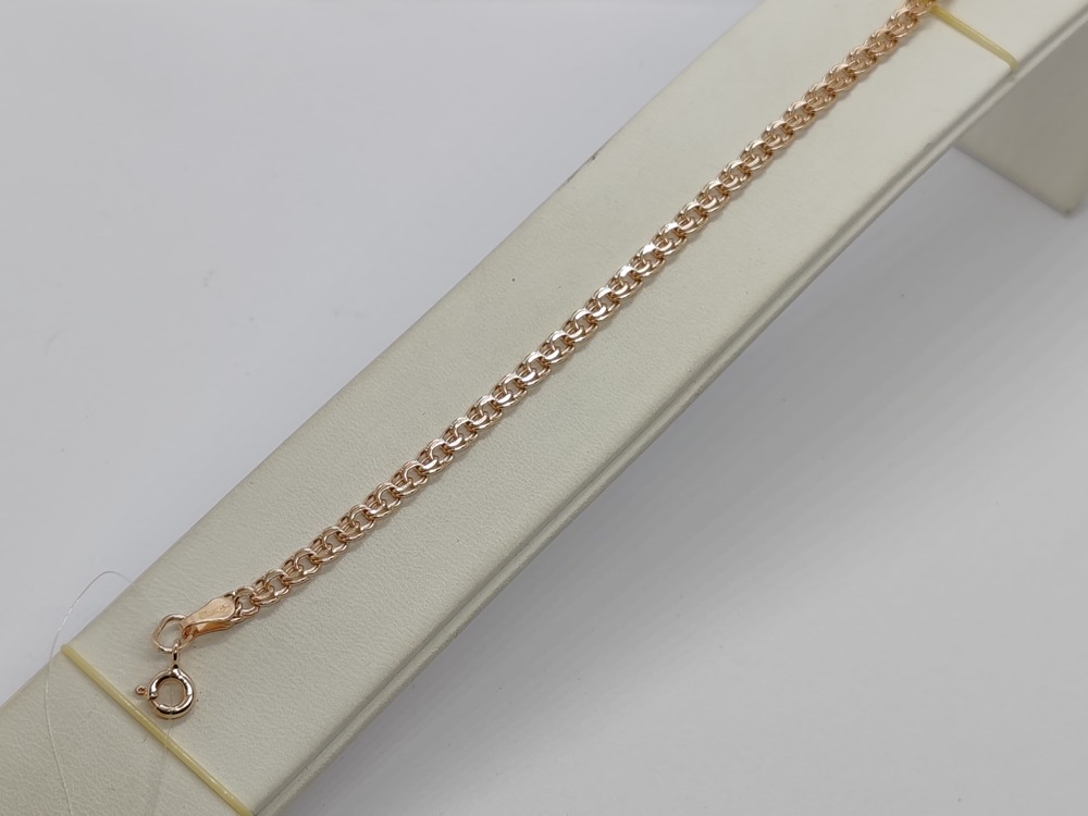 БРАСЛЕТ ПУСТОТЕЛЫЙ Бисмарк (Au 585)