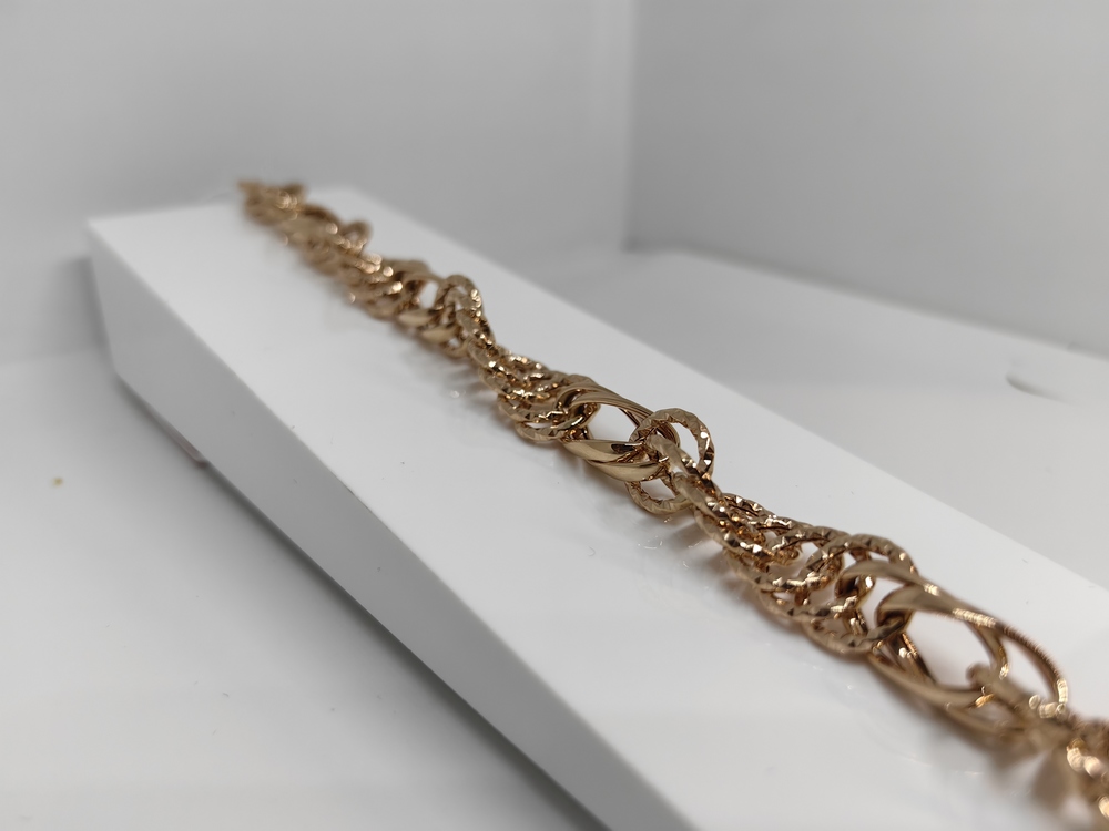 БРАСЛЕТ ПУСТОТЕЛЫЙ Фантазия (Au 585)