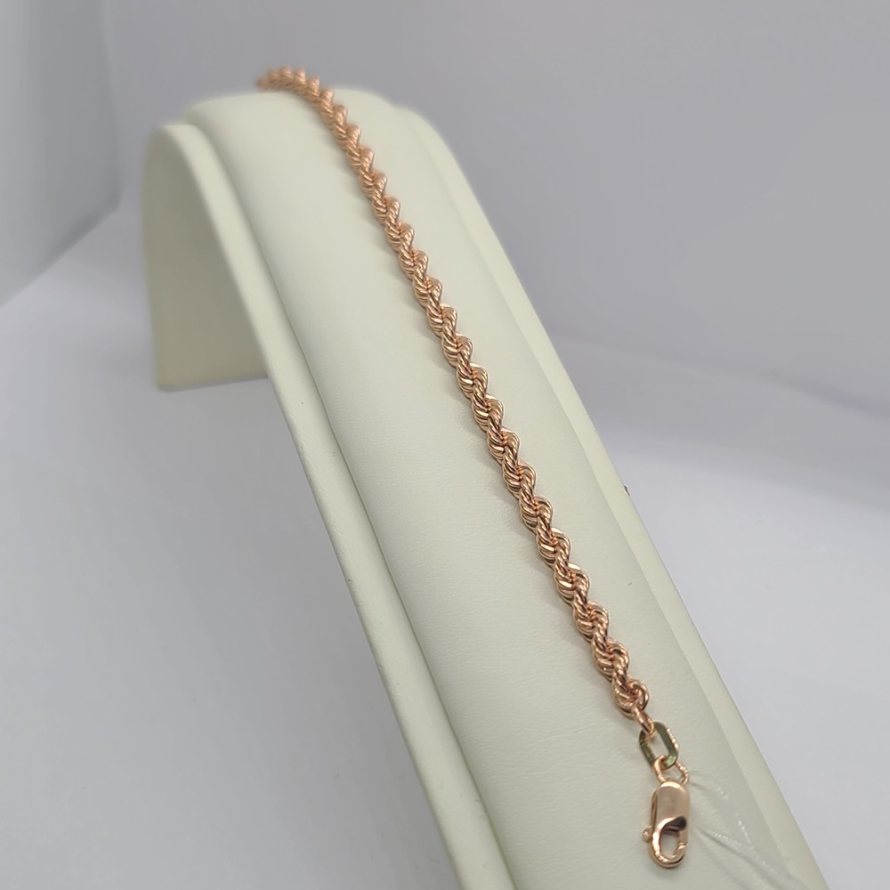 БРАСЛЕТ ПУСТОТЕЛЫЙ Веревка (Au 585)