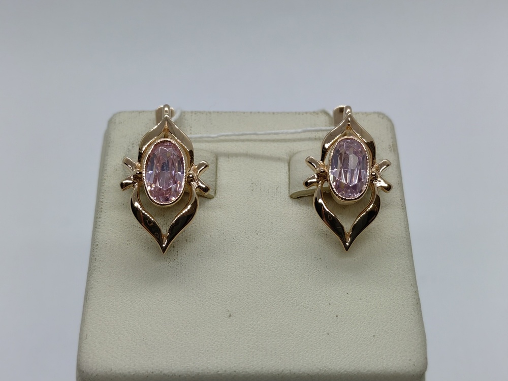 СЕРЬГИ С КАМНЕМ (Au 583)