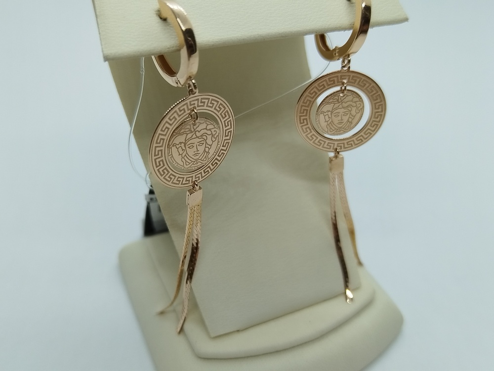 СЕРЬГИ БЕЗ КАМНЯ (Au 585)