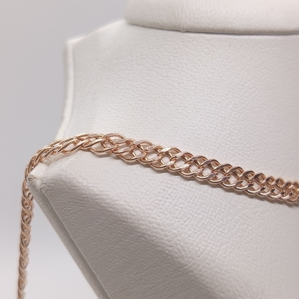 НЦ 12-076ПГ ЦЕПЬ ПУСТОТЕЛАЯ Ромб двойной (Au 585)