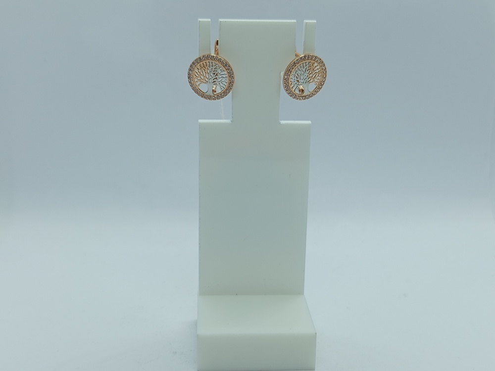 СКМИ585 СЕРЬГИ С КАМНЯМИ (Au 585)