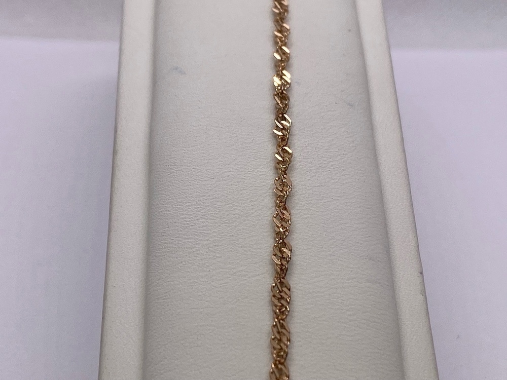 БРАСЛЕТ ПУСТОТЕЛЫЙ Сингапур Au 585