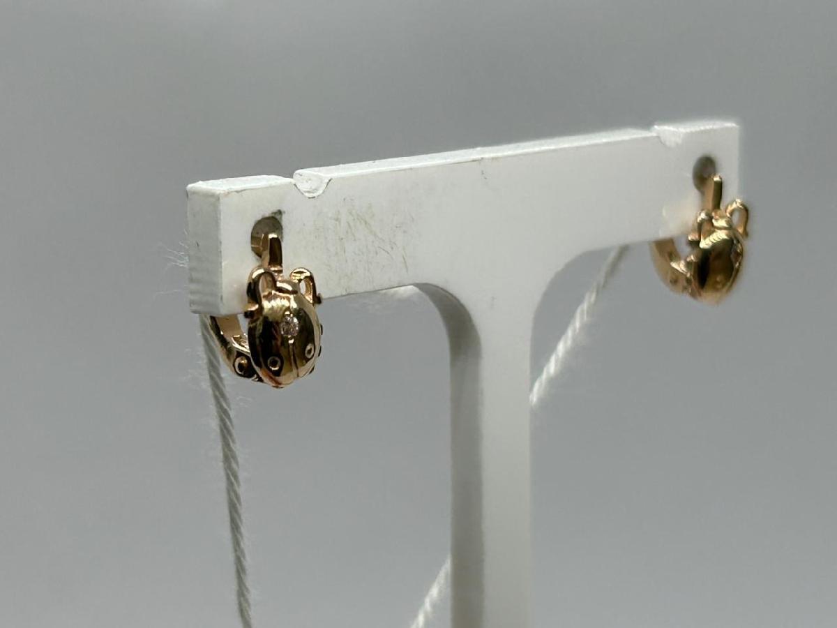 СЕРЬГИ С КАМНЕМ (Au 585)