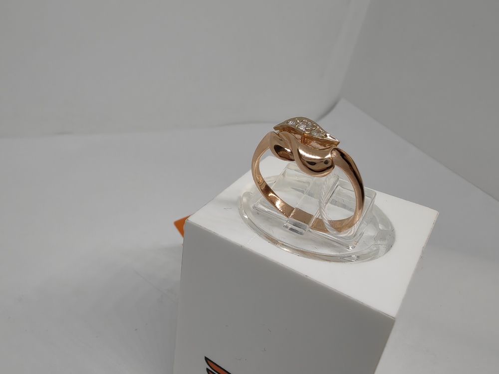 КОЛЬЦО С КАМНЯМИ (Au 585)