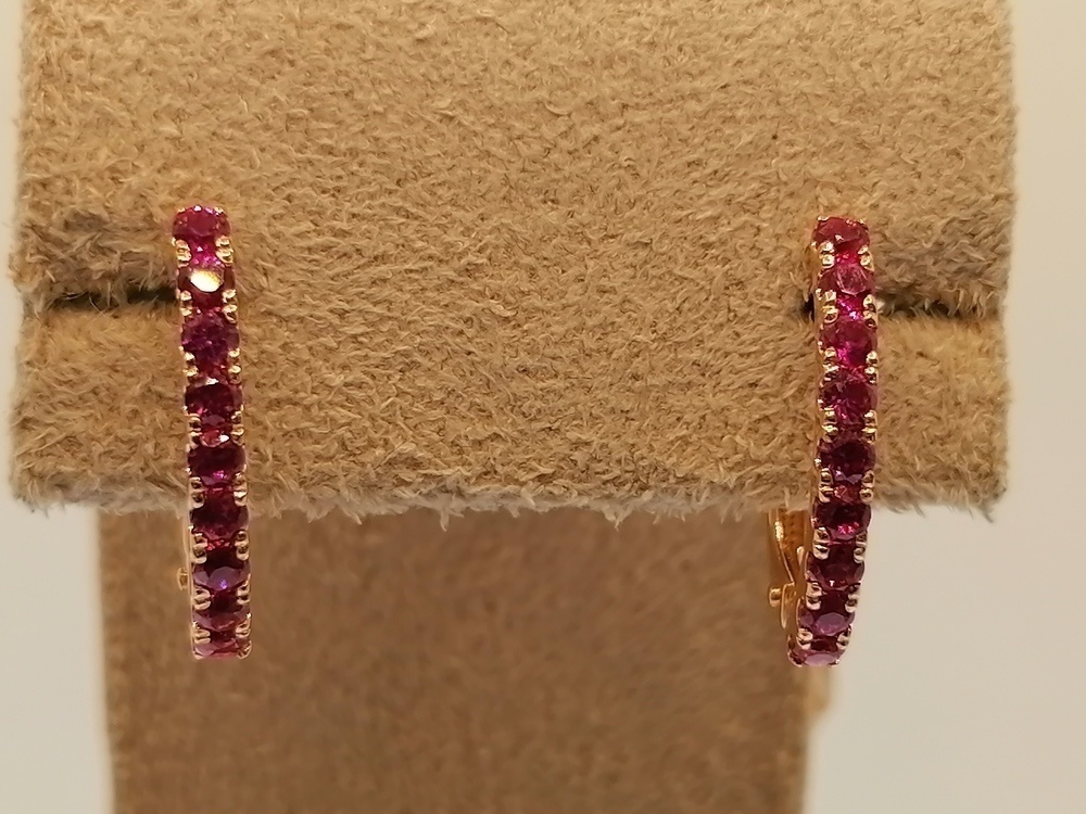 СЕРЬГИ РУБИН (Au 585)