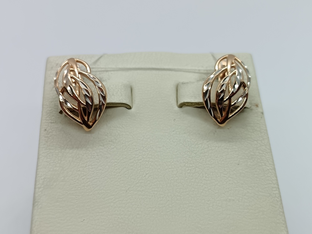 СЕРЬГИ БЕЗ КАМНЯ (Au 585)