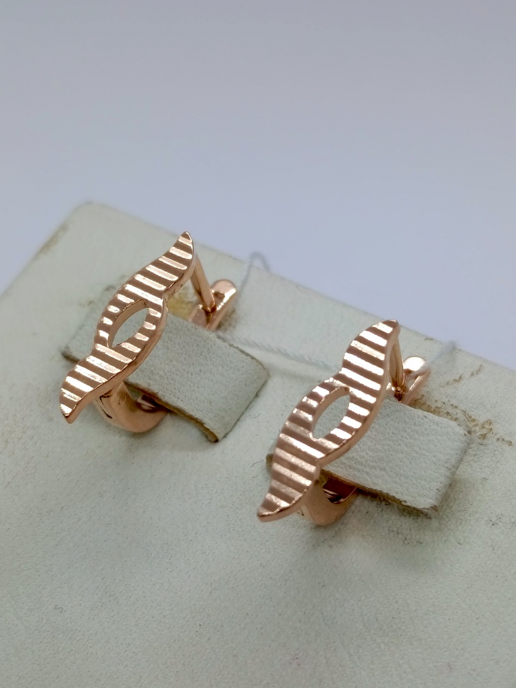 СЕРЬГИ БЕЗ КАМНЯ (Au 585)