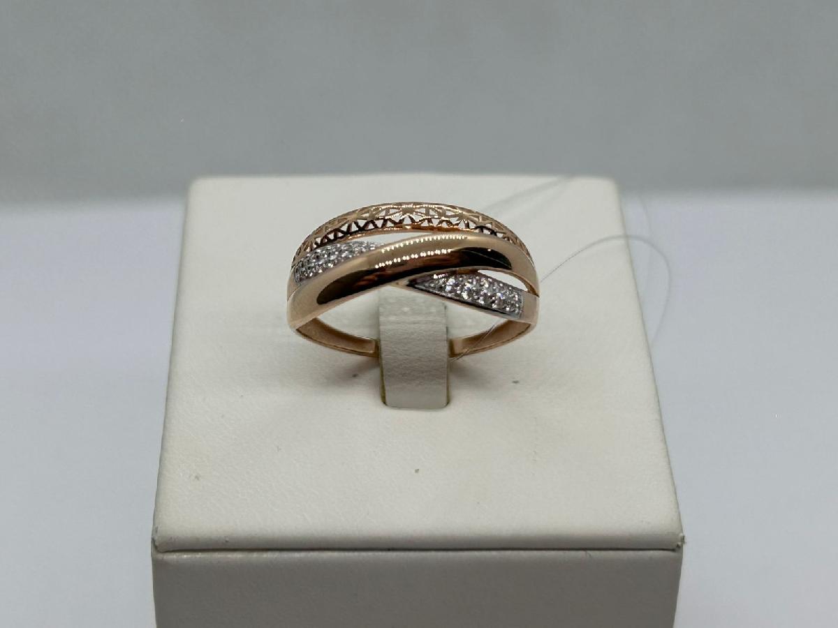 К13218166 КОЛЬЦО С КАМНЯМИ (Au 585)