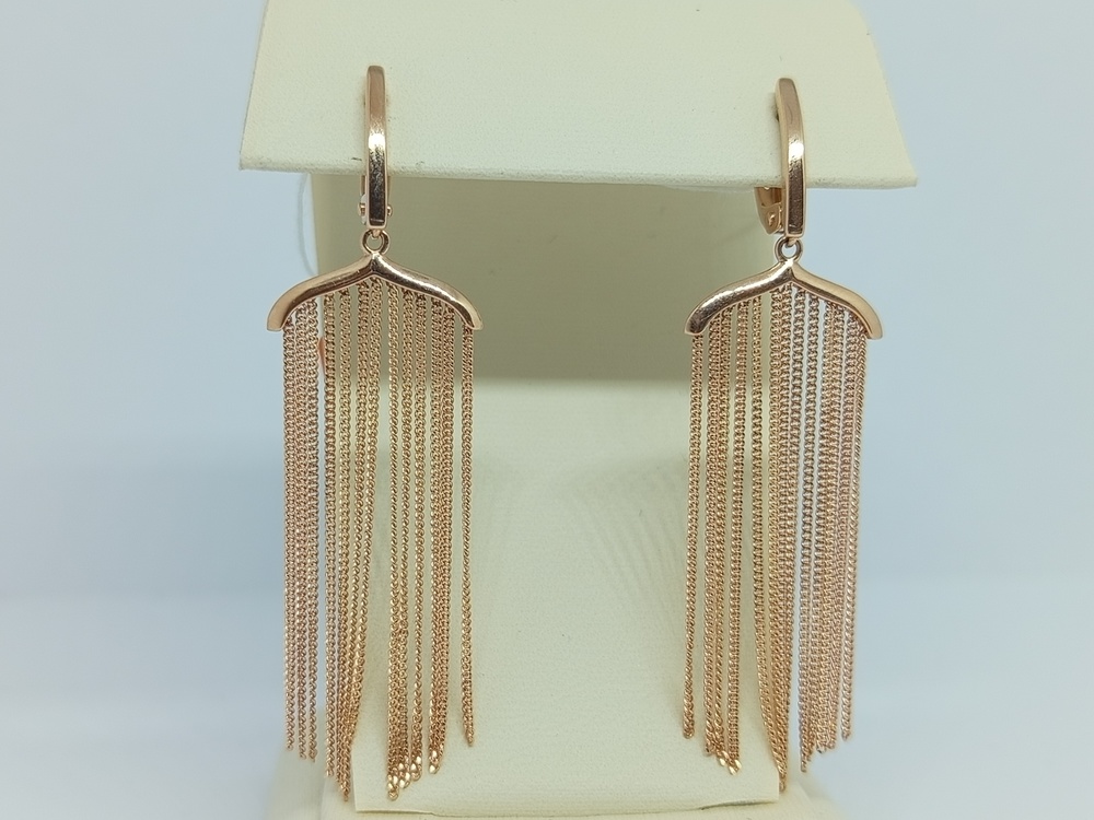 СБКМ585 СЕРЬГИ БЕЗ КАМНЯ (Au 585)