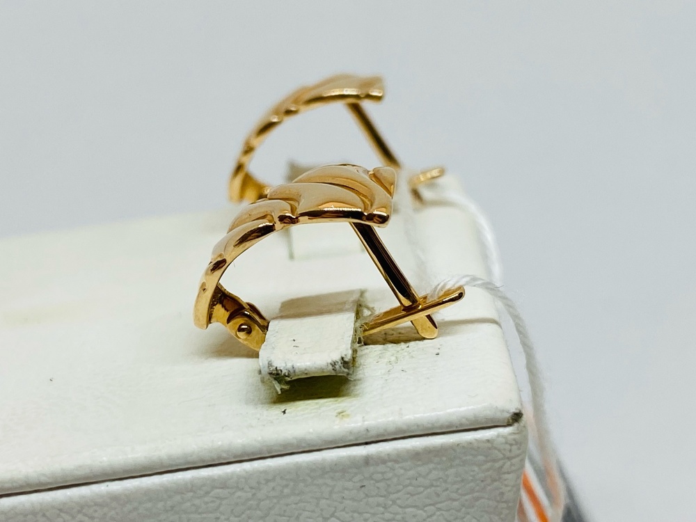 СЕРЬГИ БЕЗ КАМНЯ (Au 585)