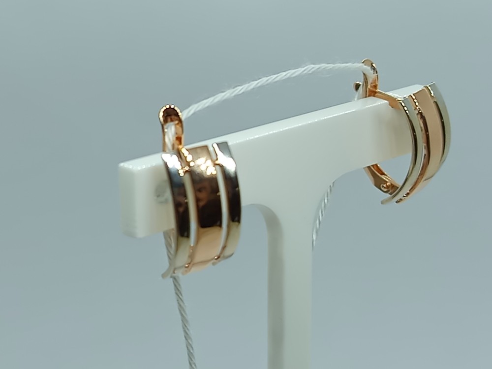 СБКМ585 СЕРЬГИ БЕЗ КАМНЯ (Au 585)