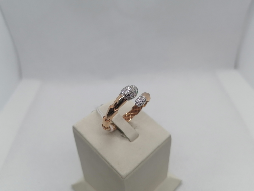 КОЛЬЦО С КАМНЯМИ (Au 585)