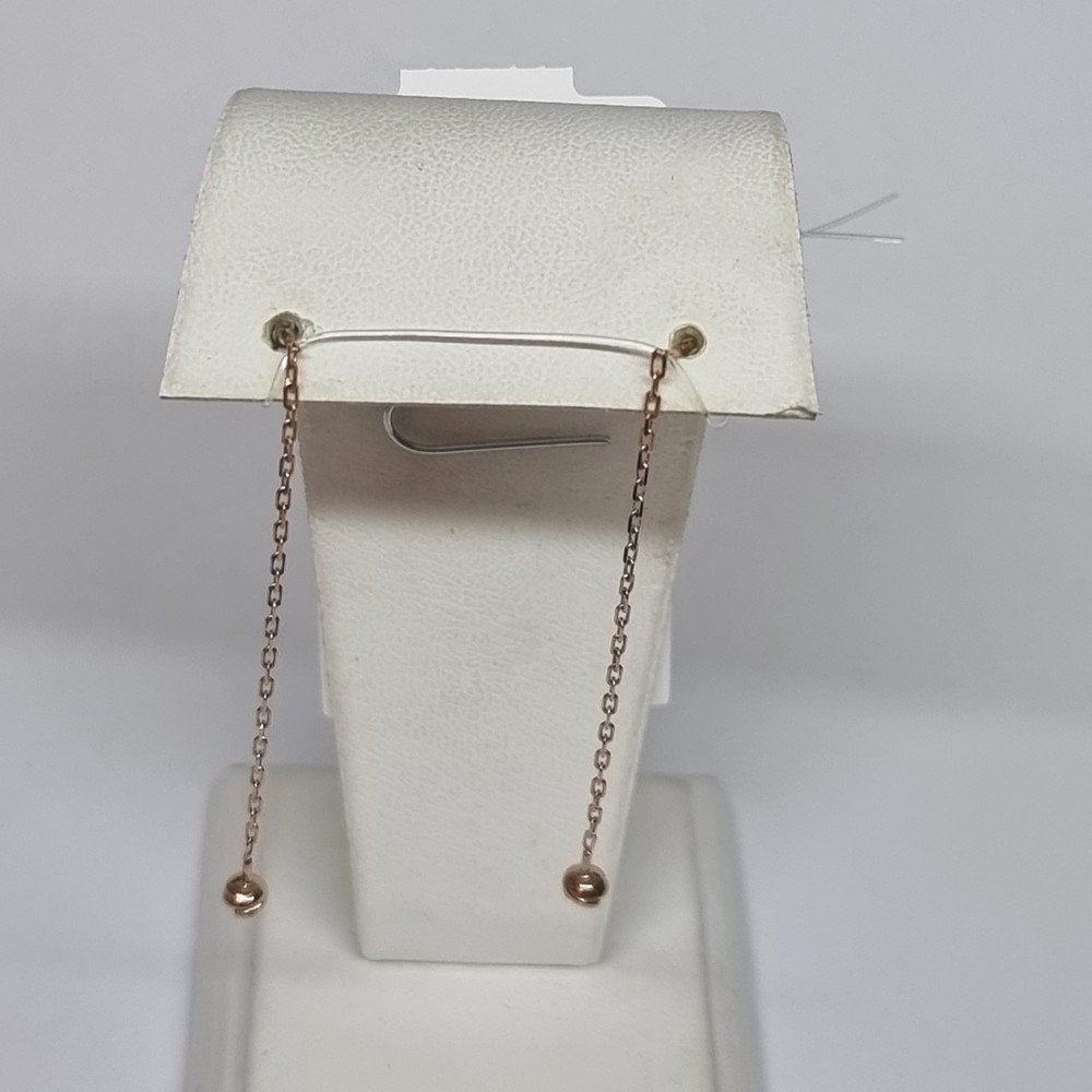 СЕРЬГИ ПРОДЕВКИ с камнем (Au 585)