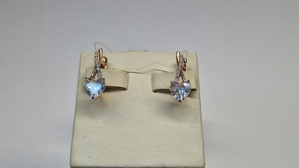 СЕРЬГИ С КАМНЯМИ (Au 585)