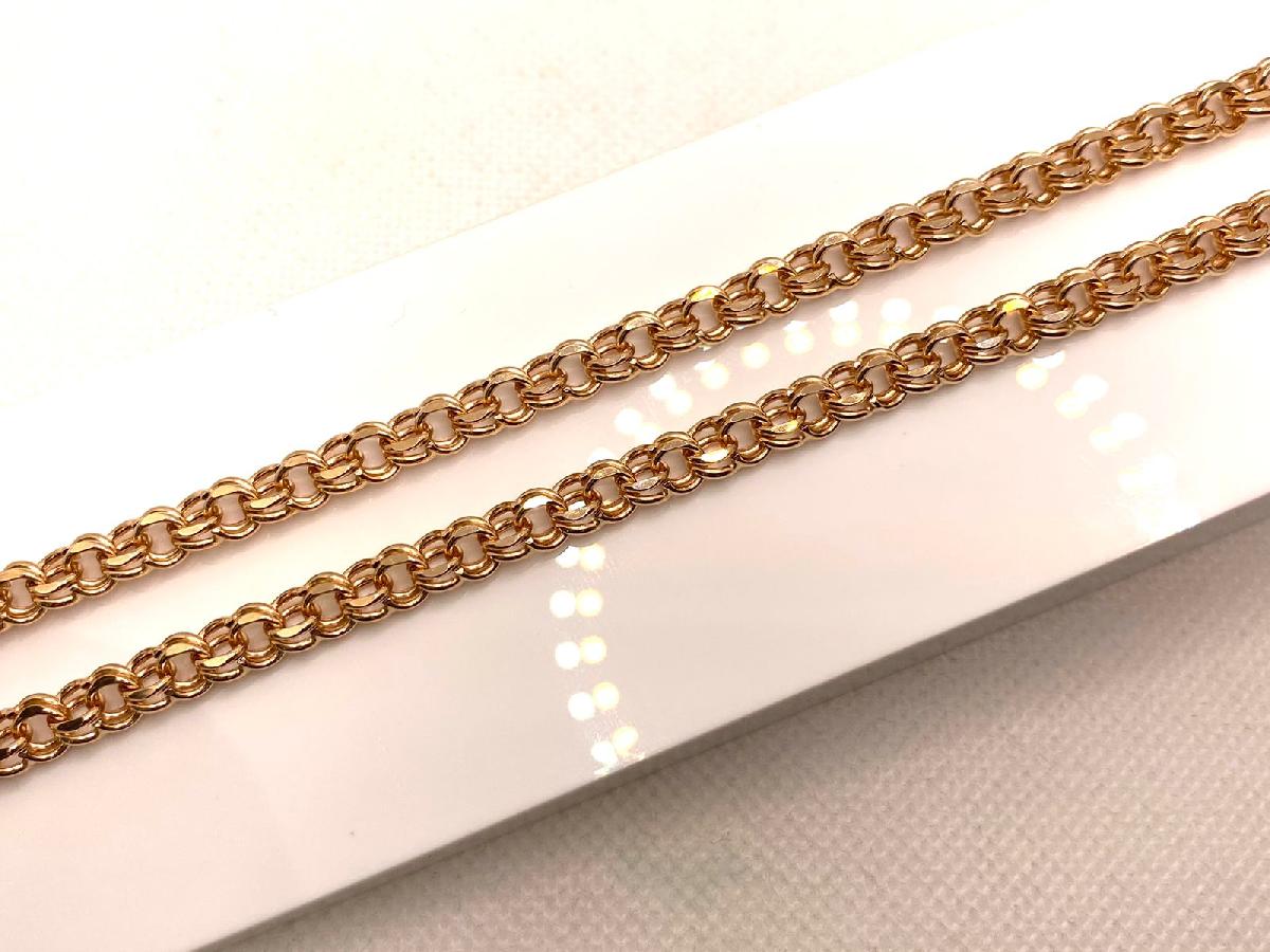 ЦЕПЬ ПУСТОТЕЛАЯ Бисмарк (Au 585)