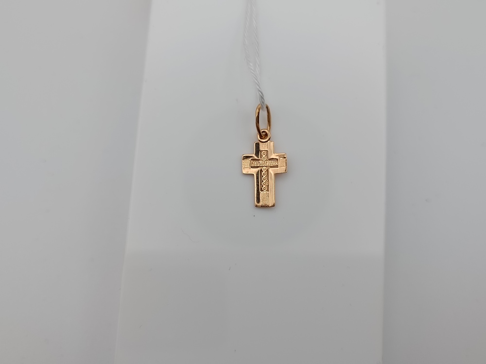 ПОДКБК585 ПОДВЕСКА КРЕСТ БЕЗ КАМНЯ (Au 585)
