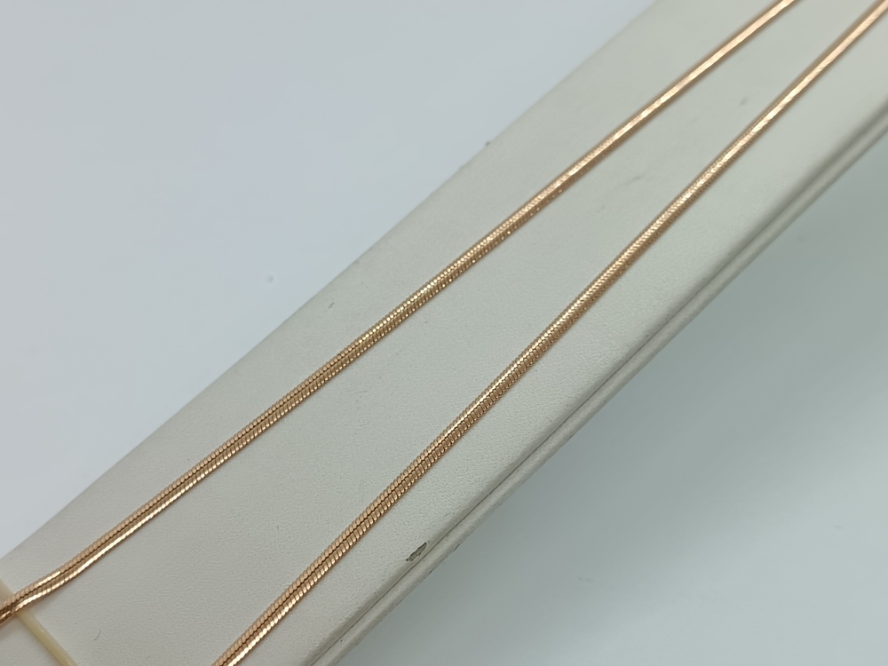 ЦЕПЬ ПОЛНОВЕСНАЯ Снейк плоский (Au 585)