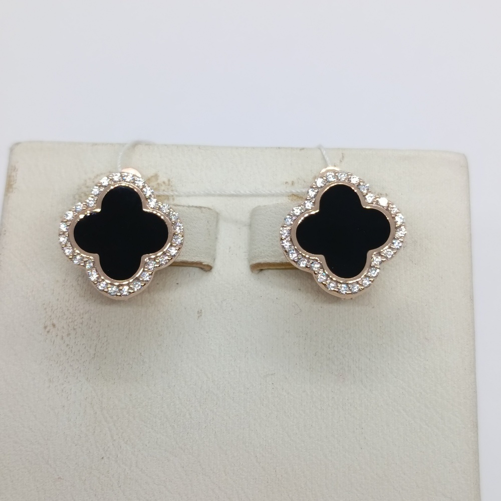 СКМИ585 СЕРЬГИ С КАМНЯМИ (Au 585)