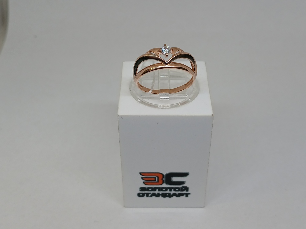 КОЛКМ585 КОЛЬЦО С КАМНЕМ (Au 585)