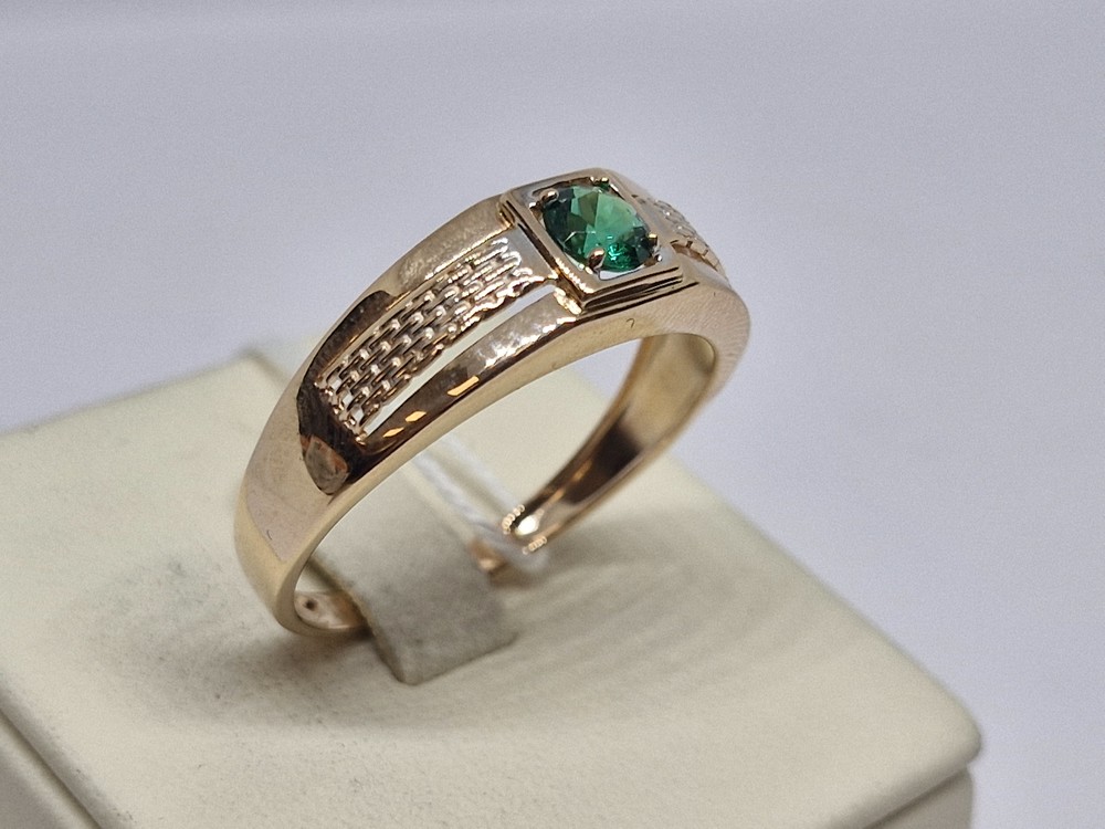 ПЕЧАТКА С КАМНЕМ (Au 585)