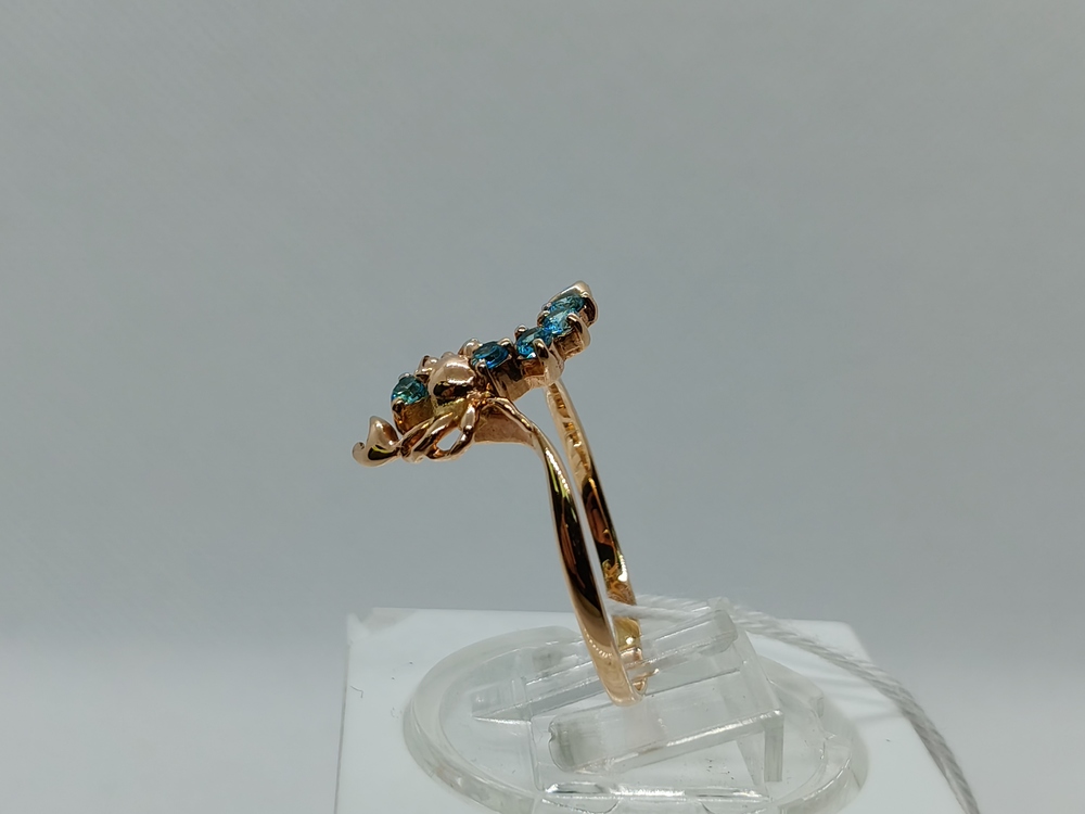 КОЛКМИ585 КОЛЬЦО С КАМНЯМИ (Au 585)