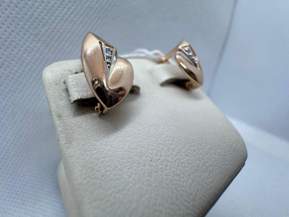 СКМИ585 СЕРЬГИ С КАМНЯМИ (Au 585)