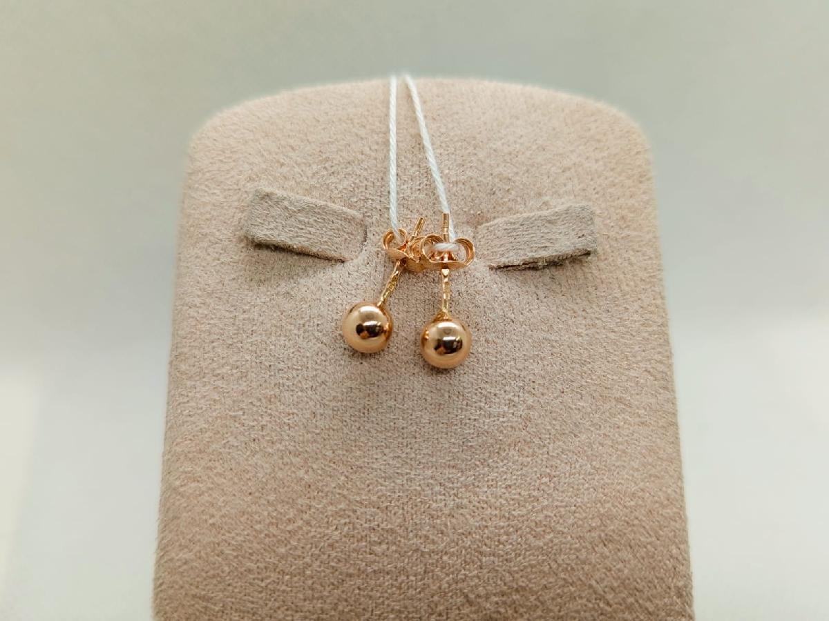 СПУС585 СЕРЬГИ ПУСЕТЫ (Au 585)