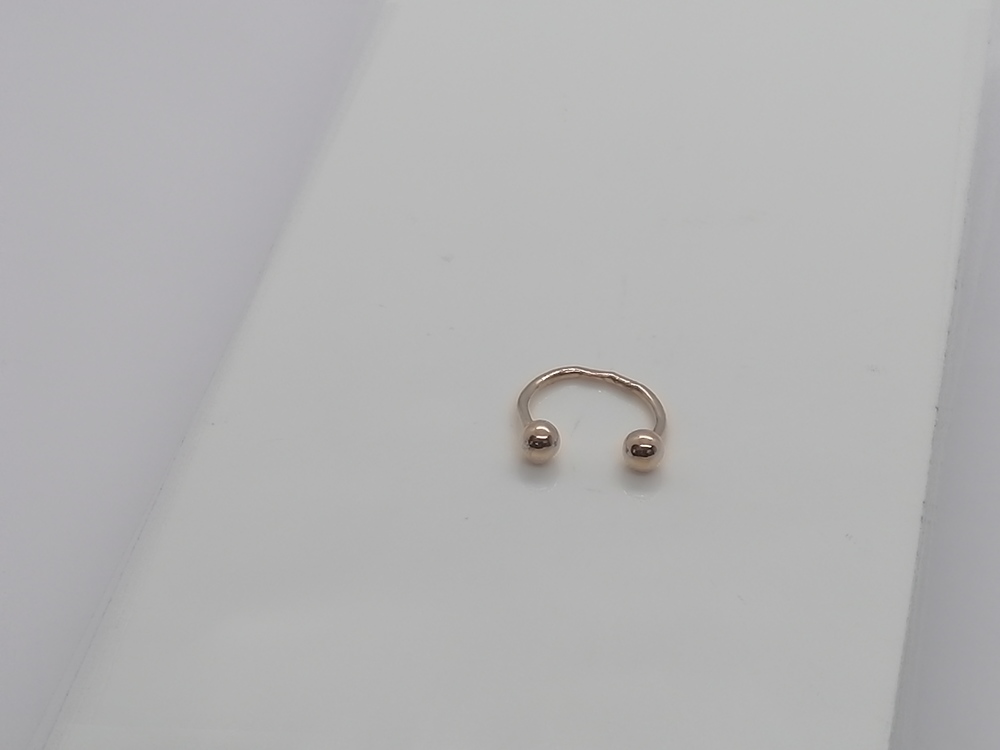 ПИРСИНГ В НОС БЕЗ КАМНЯ (Au 585)