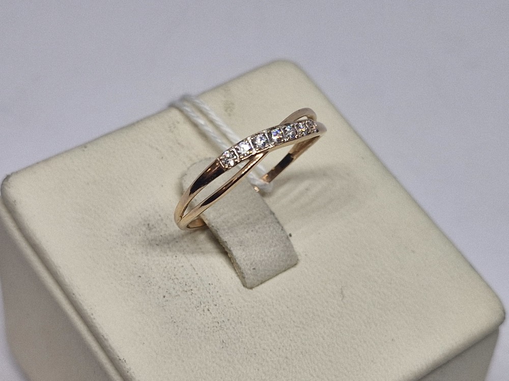 КОЛЬЦО С КАМНЯМИ (Au 585)