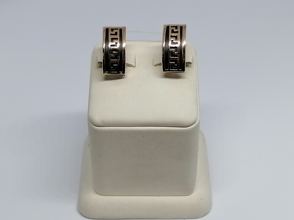 02294К СЕРЬГИ КАУЧУК (Au 585)