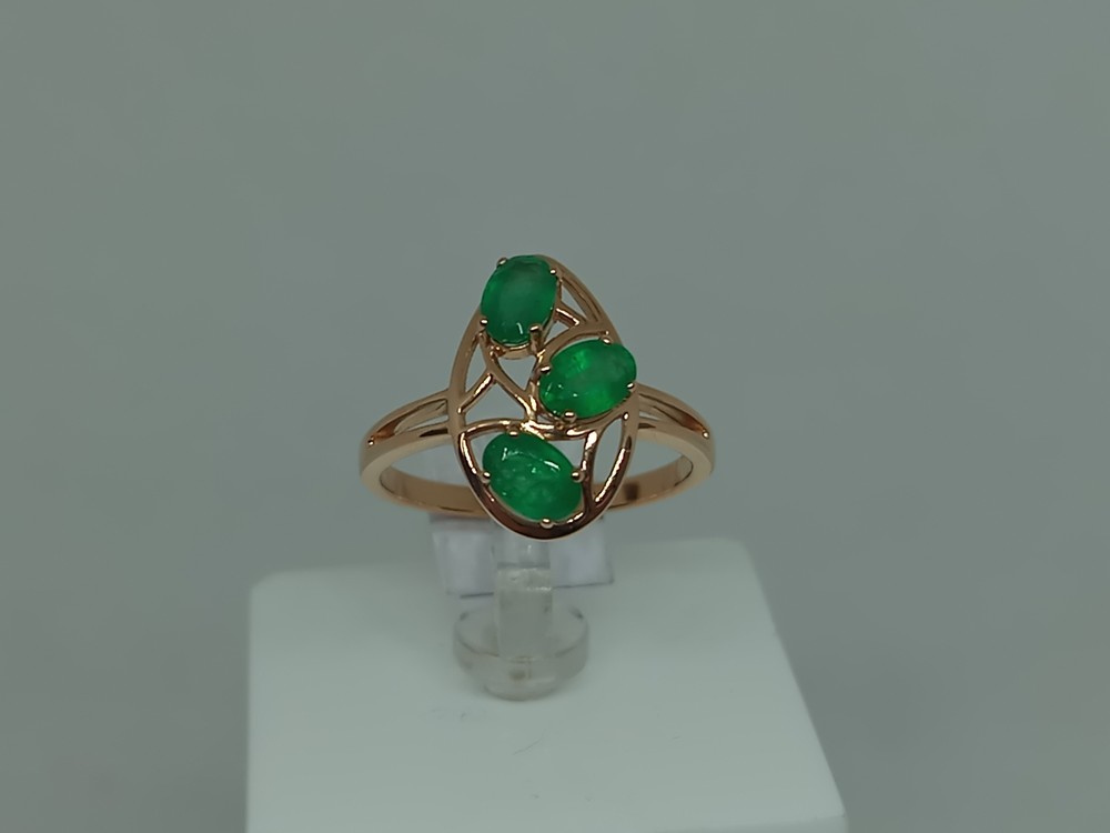 КОЛЬЦО С КАМНЯМИ (Au 585)