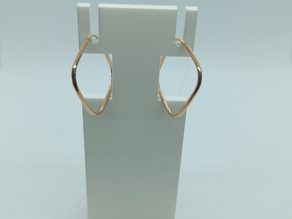 00-62-0093-00 СЕРЬГИ БЕЗ КАМНЯ (Au 585)