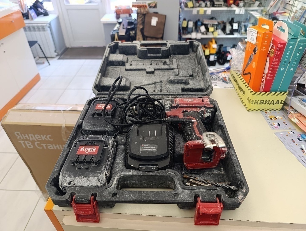 Шуруповерт Elitech ДА-18-2лс