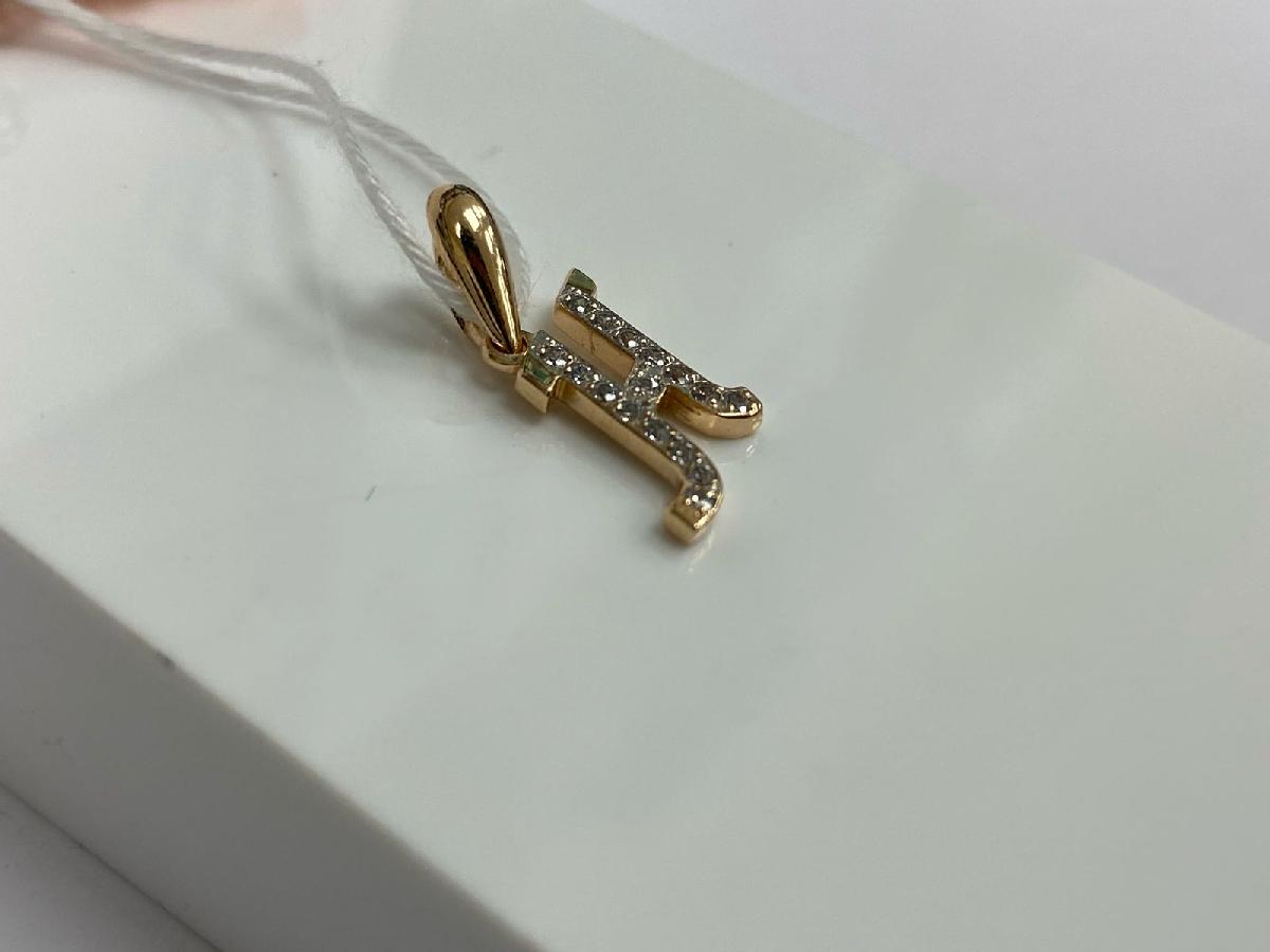 ПОДВЕСКА БУКВА Н Au 585 ПОДВЕСКА БУКВА Н Au 585