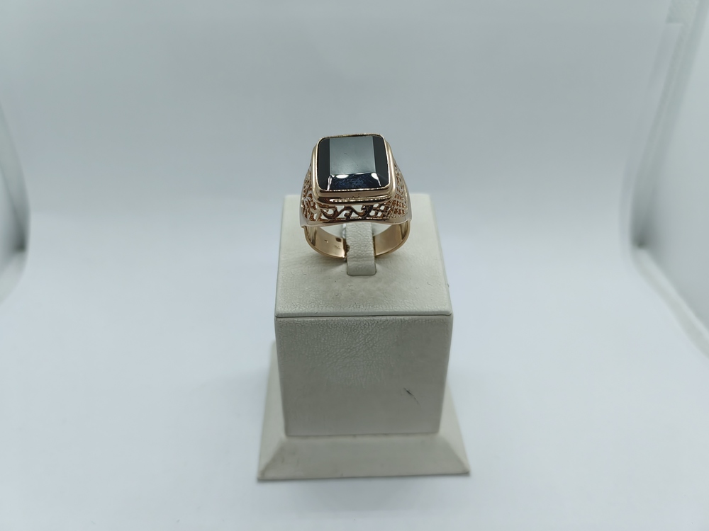 ПЕЧАТКА С КАМНЕМ (Au 585)