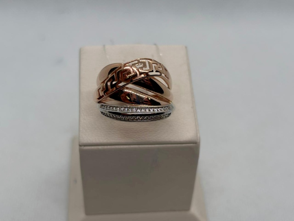 КОЛЬЦО С КАМНЯМИ (Au 585)