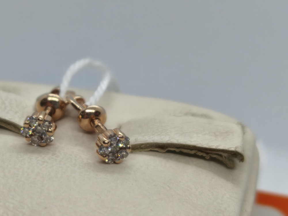 СЕРЬГИ БРИЛЛИАНТ (Au 585)