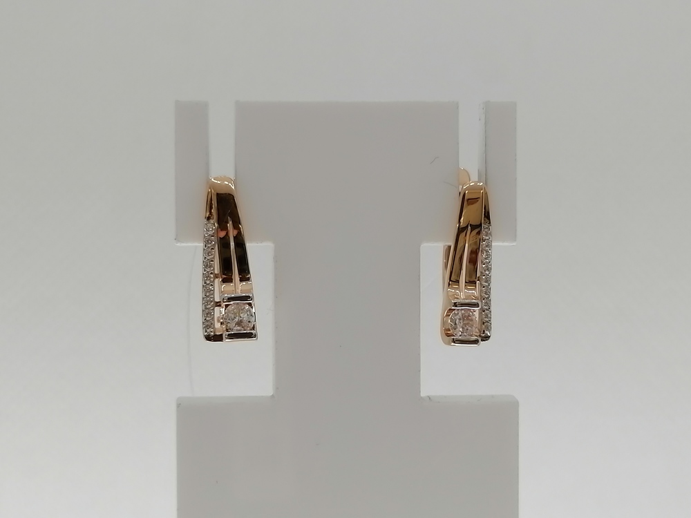 СЕРЬГИ С КАМНЯМИ (Au 585)