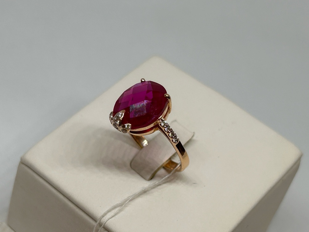 КОЛКМИ585 КОЛЬЦО С КАМНЯМИ (Au 585)