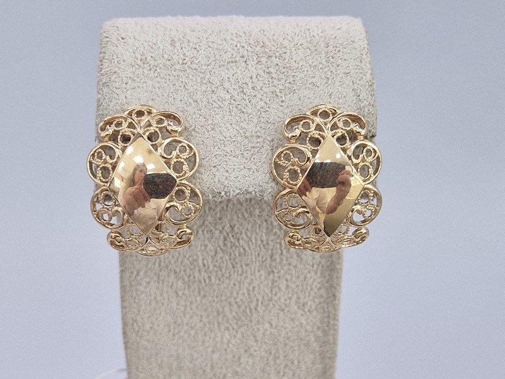 СБКМ585 СЕРЬГИ БЕЗ КАМНЯ (Au 585)