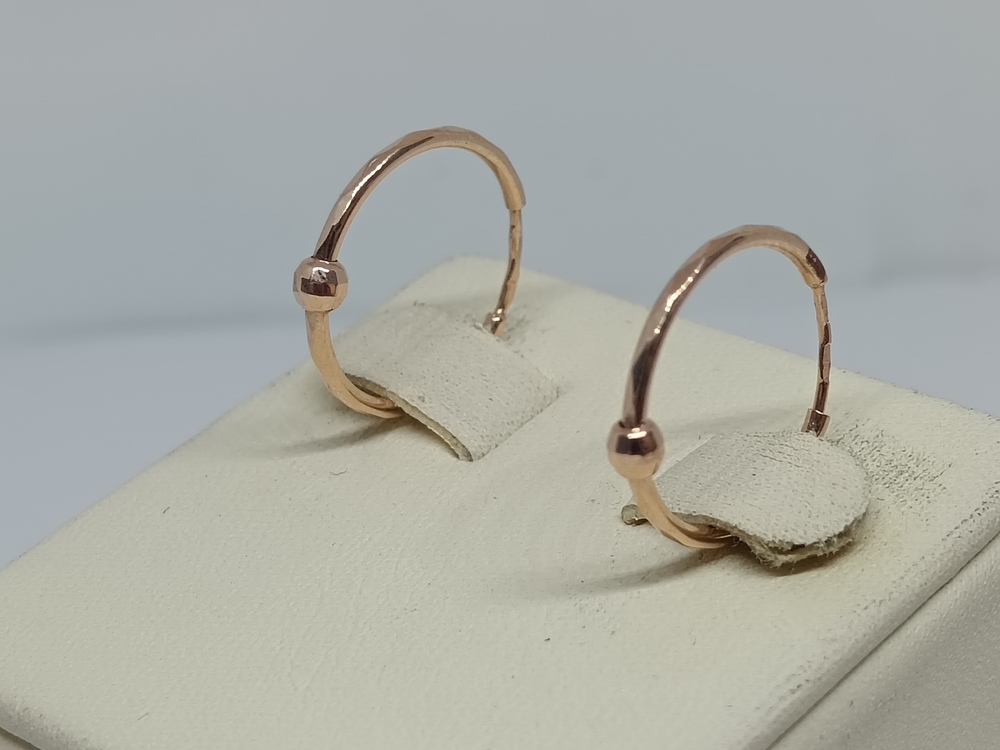 СКОН585 СЕРЬГИ КОНГО (Au 585)