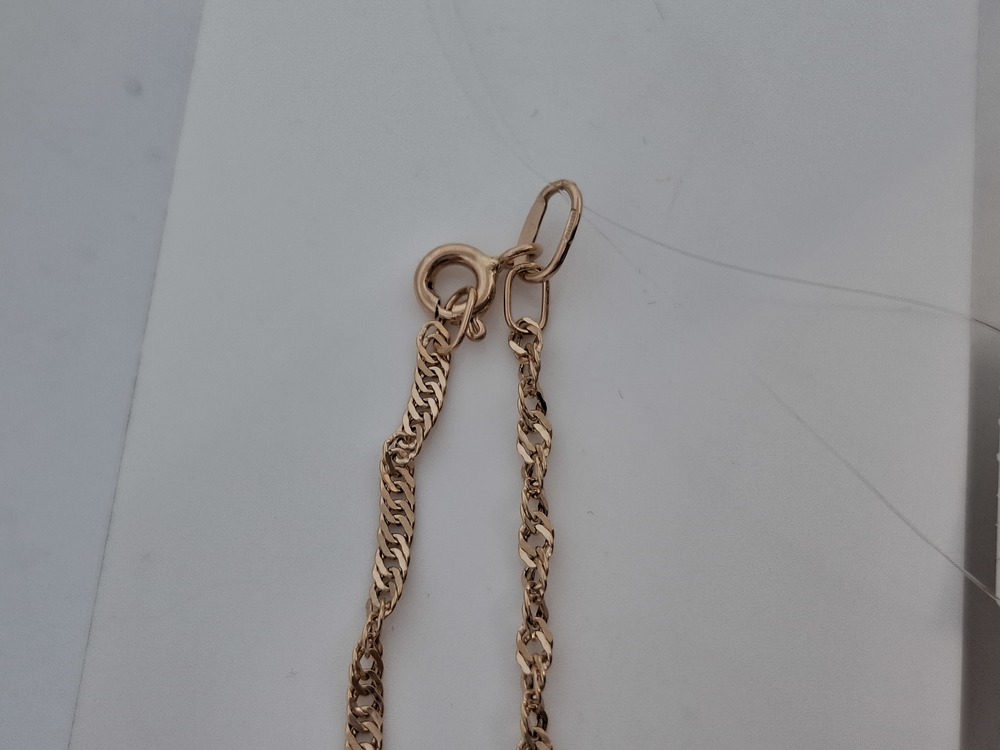 ЦЕПЬ ПУСТОТЕЛАЯ Сингапур (Au 585)