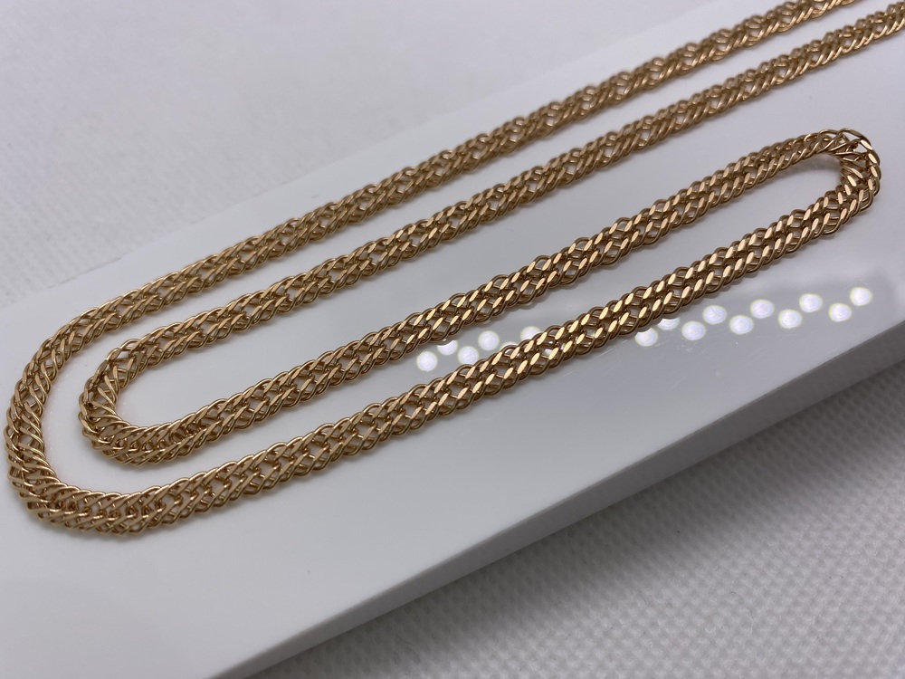 ЦЕПЬ ПОЛНОВЕСНАЯ Ромб тройной (Au 585)