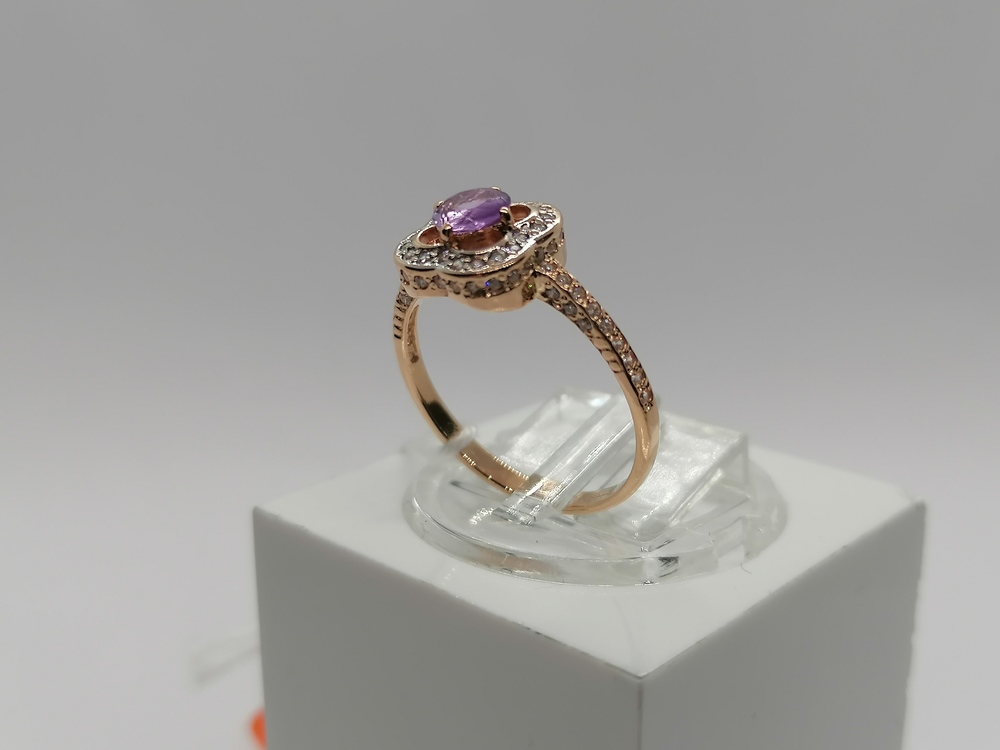 КОЛКМИ585 КОЛЬЦО С КАМНЯМИ (Au 585)