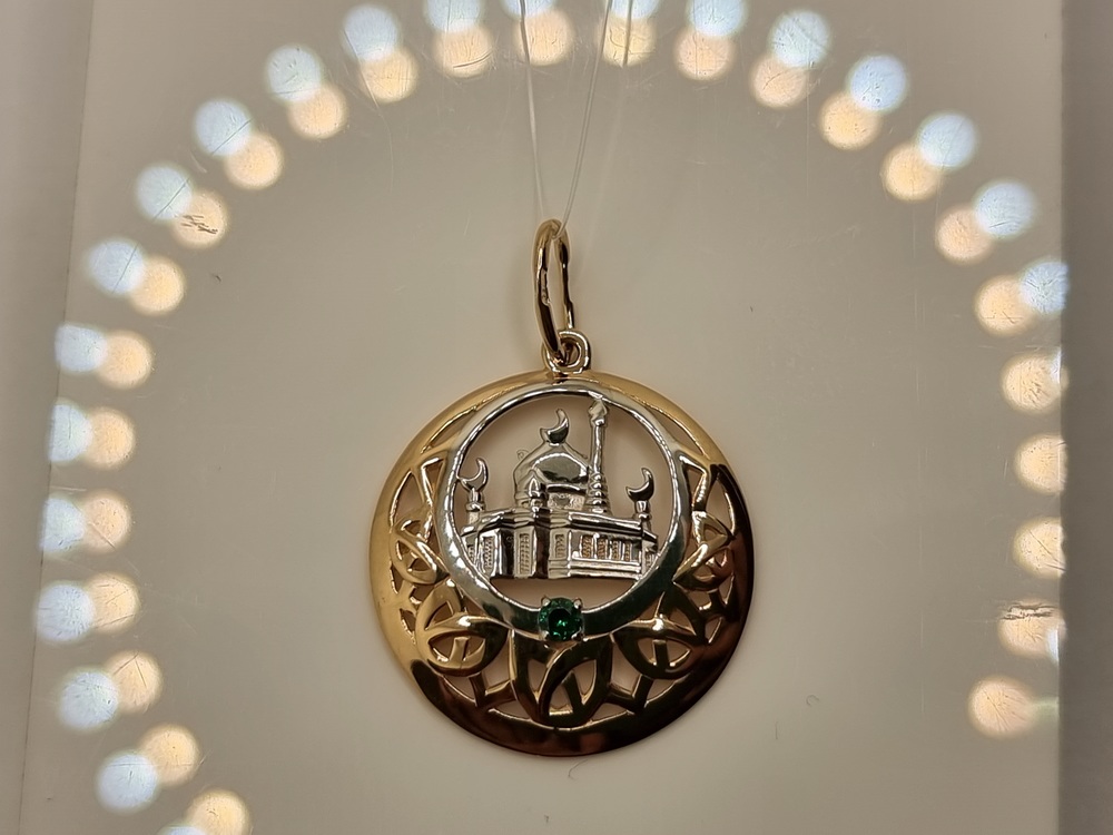 ПОДВЕСКА МЕЧЕТЬ с камнем (Au 585)