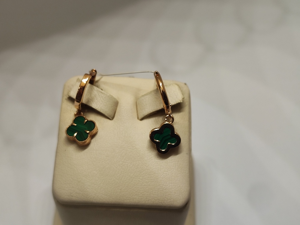 СЕРЬГИ С КАМНЕМ (Au 585)