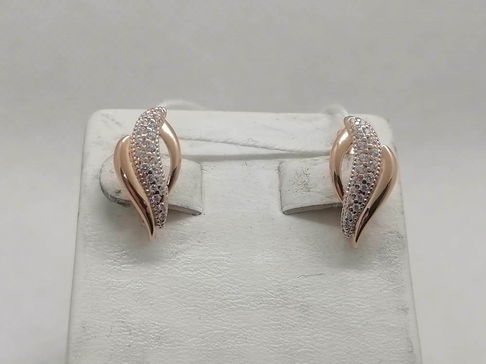 СКМИ585 СЕРЬГИ С КАМНЯМИ (Au 585)